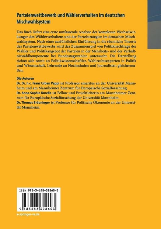 Produktbild: Parteienwettbewerb und W&auml;hlerverhalten im deutschen Mischwahlsystem