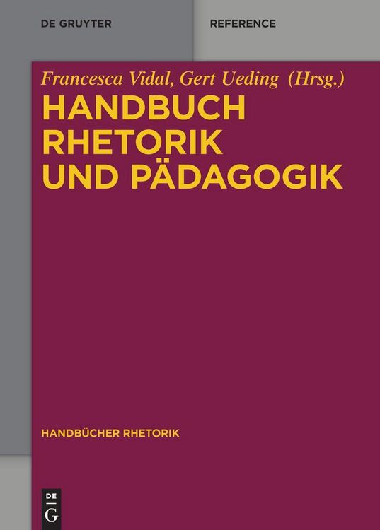 Produktbild: Handbuch Rhetorik und P&auml;dagogik