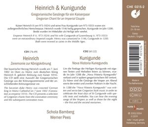 Produktbild: HEINRICH & KUNIGUNDE Gregorian chant for an Imperi