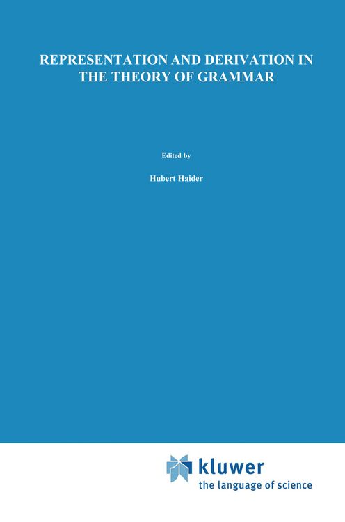 Produktbild: Representation and Derivation in the Theory of Grammar