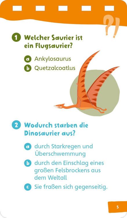 Produktbild: WAS IST WAS Kids Quiz + Spiel Dinos