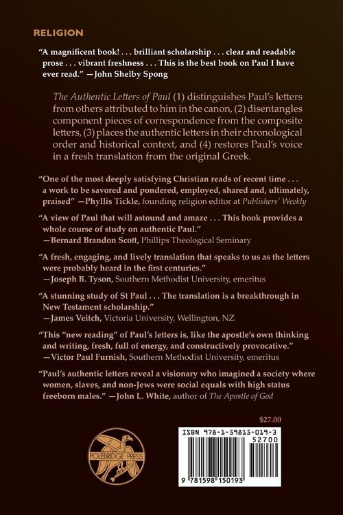 Produktbild: The Authentic Letters of Paul