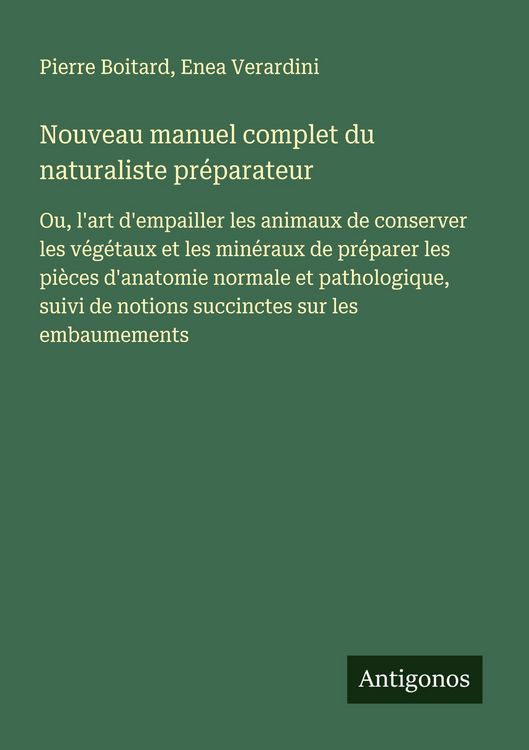 Produktbild: Nouveau manuel complet du naturaliste pr&eacute;parateur