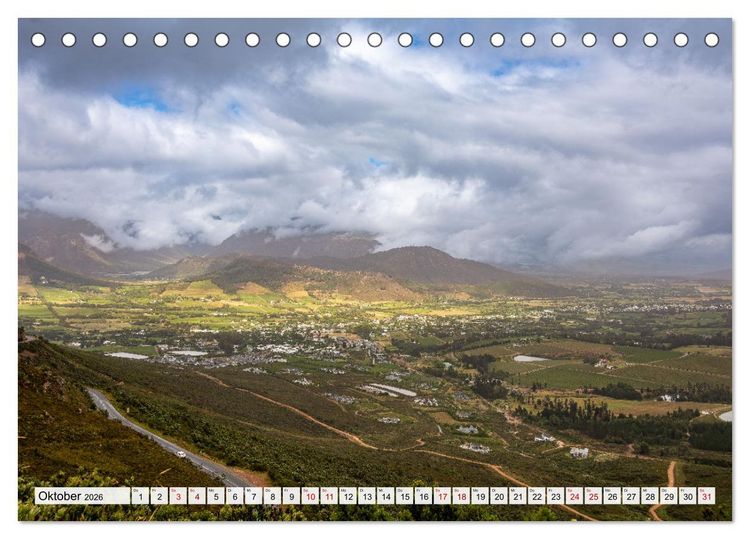 Produktbild: S&uuml;dafrika - Landschaft voller Vielfalt und Sch&ouml;nheit (Tischkalender 2026 DIN A5 quer), CALVENDO Monatskalender