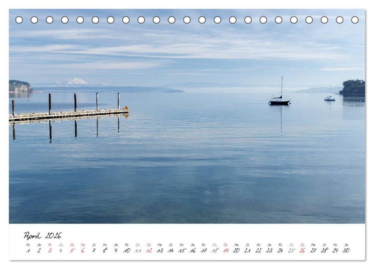 Produktbild: Eine Reise nach Seattle (Tischkalender 2026 DIN A5 quer), CALVENDO Monatskalender