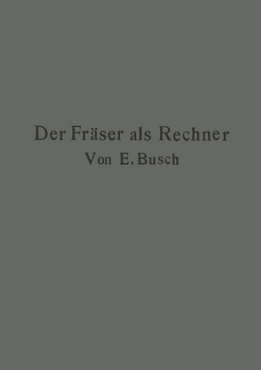 Produktbild: Der Fr&auml;ser als Rechner