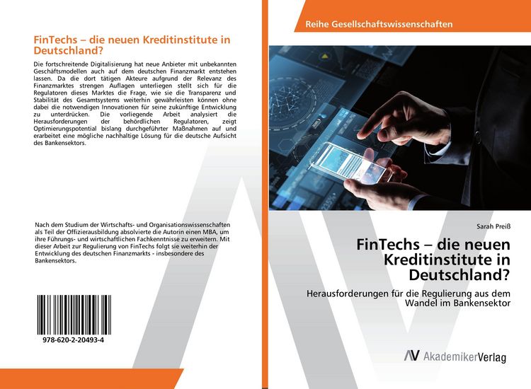 Produktbild: FinTechs - die neuen Kreditinstitute in Deutschland?