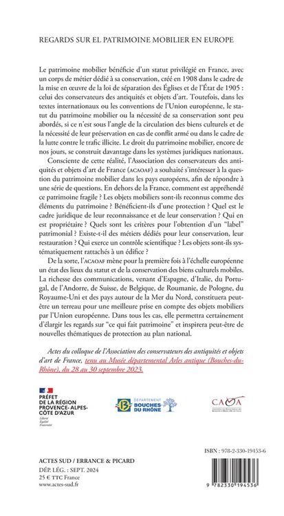 Produktbild: Regards sur le patrimoine des objets mobiliers en Europe