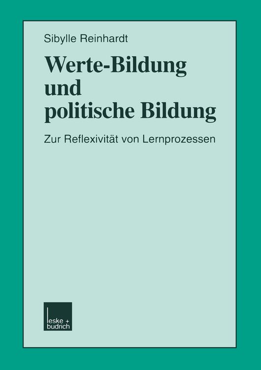 Produktbild: Werte-Bildung und politische Bildung