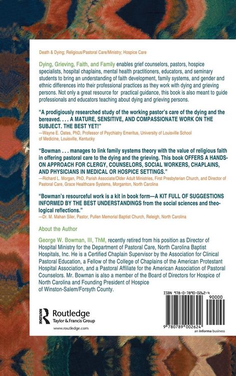 Produktbild: Dying, Grieving, Faith, and Family