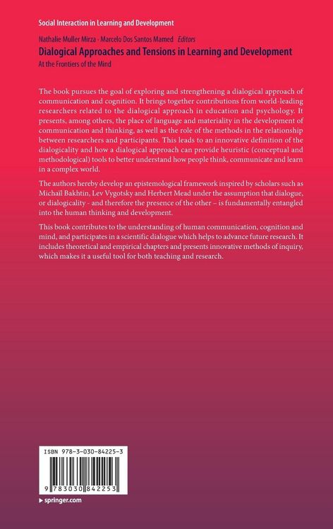 Produktbild: Dialogical Approaches and Tensions in Learning and Development