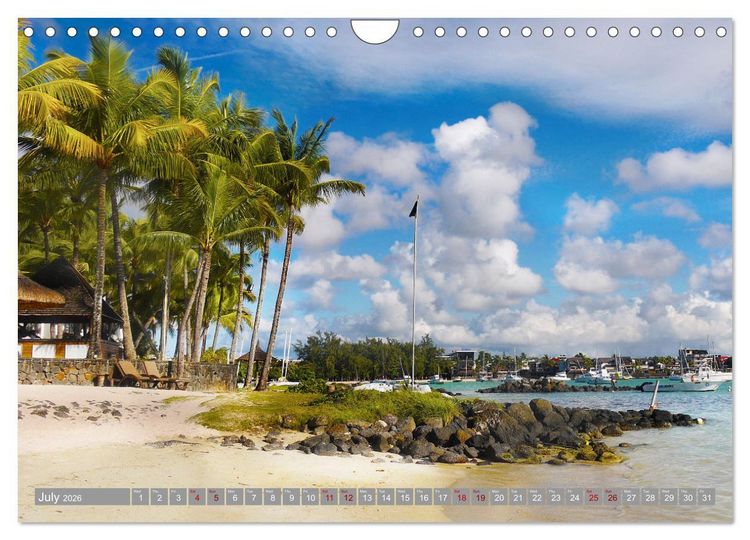 Produktbild: Mauritius A Tropical Paradise in The Indian Ocean (Wall Calendar 2026 DIN A4 landscape), CALVENDO 12 Month Wall Calendar