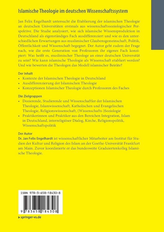 Produktbild: Islamische Theologie im deutschen Wissenschaftssystem