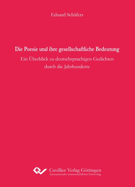 Produktbild: Die Poesie und ihre gesellschaftliche Bedeutung