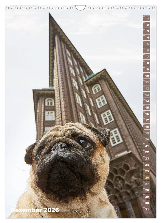Produktbild: M&ouml;pse in Hamburg (Wandkalender 2026 DIN A3 hoch), CALVENDO Monatskalender