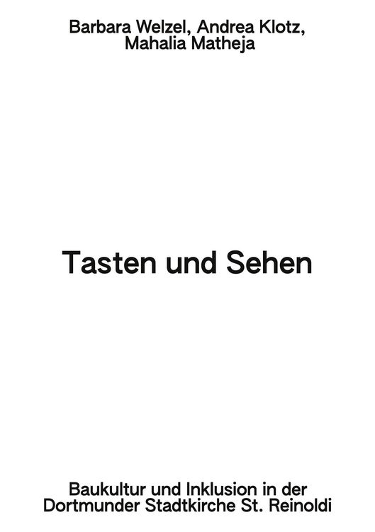 Produktbild: Tasten und Sehen