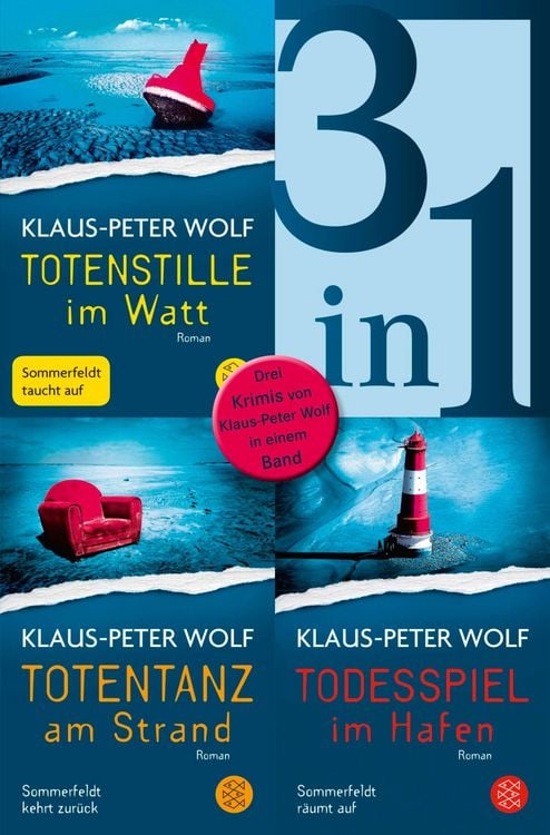 Produktbild: Totenstille im Watt / Totentanz am Strand / Todesspiel im Hafen - Drei Ostfriesenkrimis in einem Band
