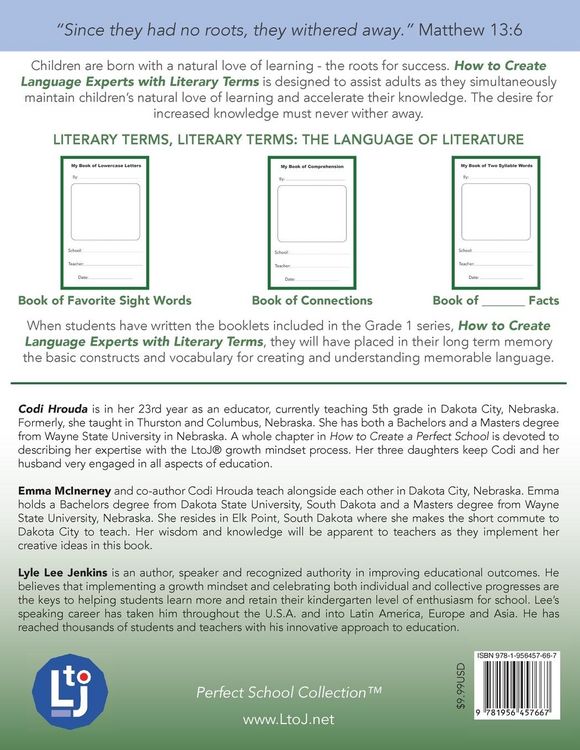 Produktbild: How to Create Language Experts with Literary Terms Grade 1