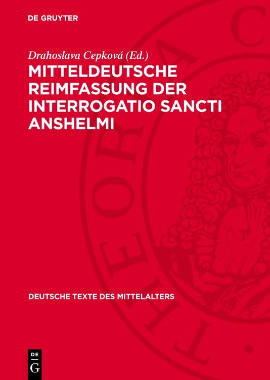 Produktbild: Mitteldeutsche Reimfassung der Interrogatio Sancti Anshelmi