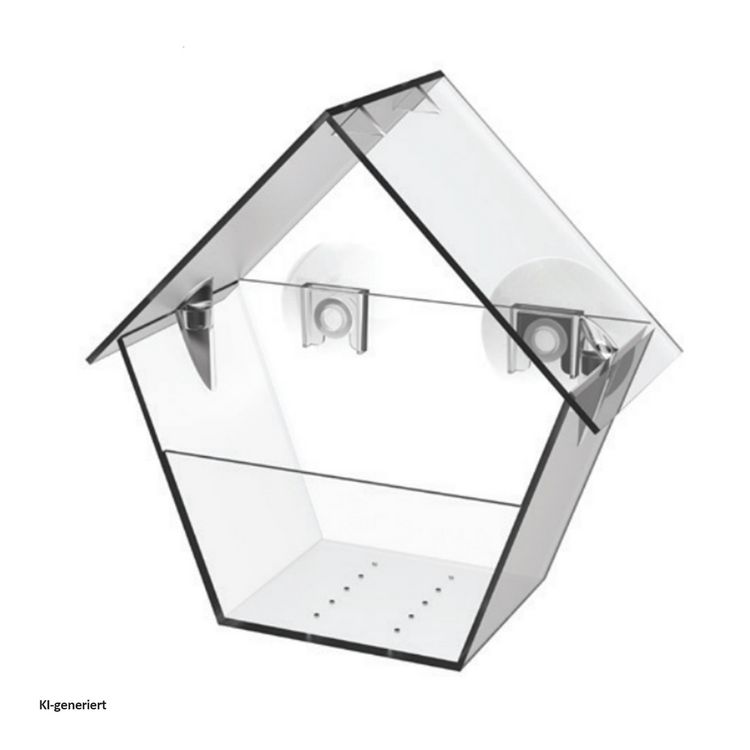 Produktbild: HTI-Living Vogelfutterhaus Nessa transparent 1-teilig Vogelfutterhaus Nessa transparent 1-teilig