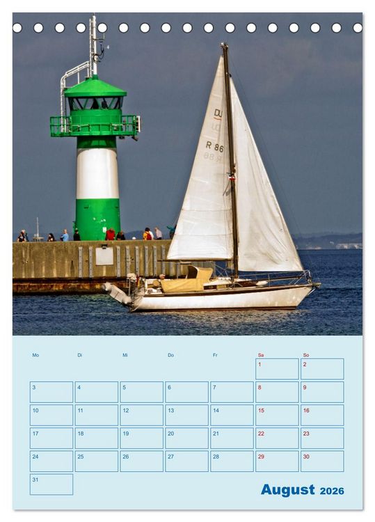 Produktbild: Priwall bei Travem&uuml;nde &ndash; Terminplaner (Tischkalender 2026 DIN A5 hoch), CALVENDO Monatskalender