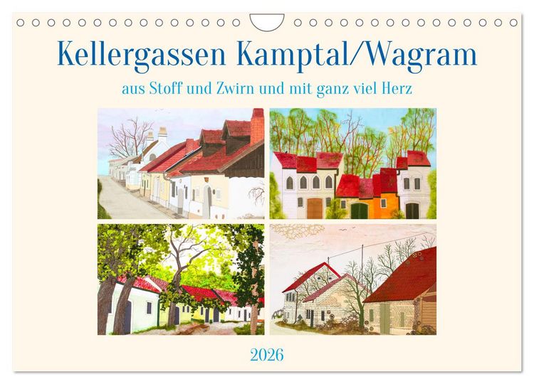 Produktbild: Wagramer Kellergassen (Wandkalender 2026 DIN A4 quer), CALVENDO Monatskalender
