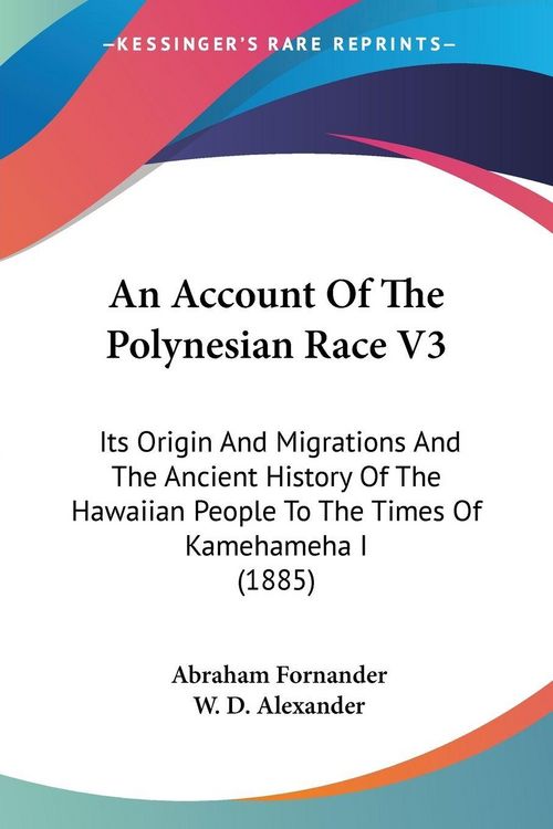 Produktbild: An Account Of The Polynesian Race V3