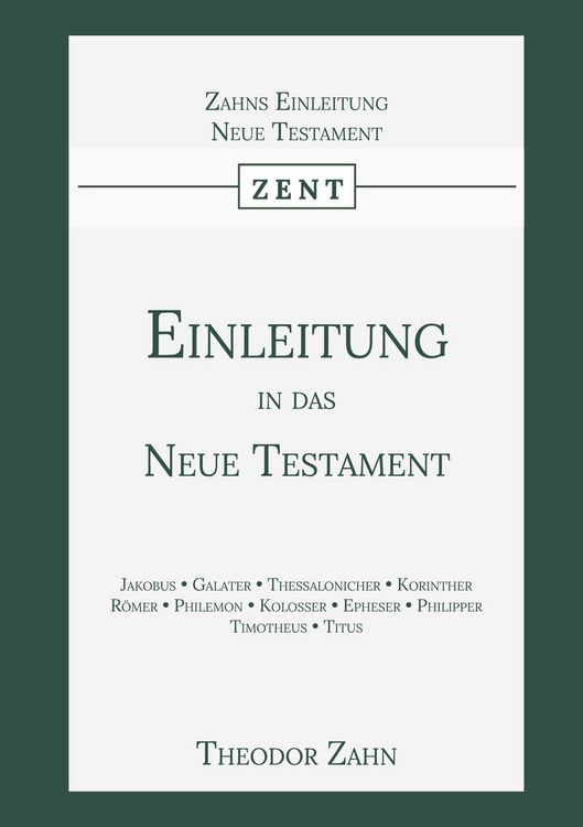 Produktbild: Einleitung in das Neue Testament