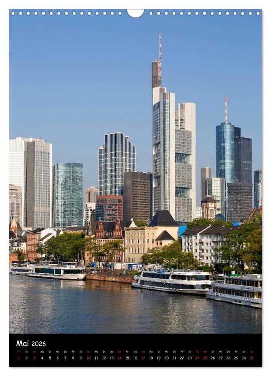 Produktbild: Frankfurt Highlights (Wandkalender 2026 DIN A3 hoch), CALVENDO Monatskalender
