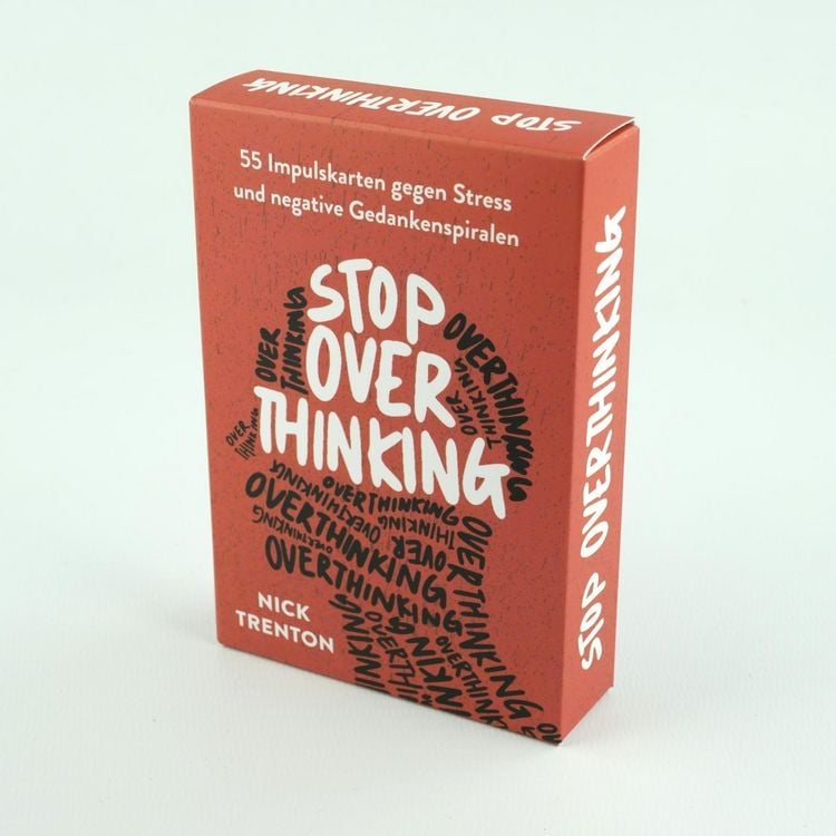 Produktbild: Stop Overthinking &ndash; 55 Impulskarten gegen Stress und negative Gedankenspiralen