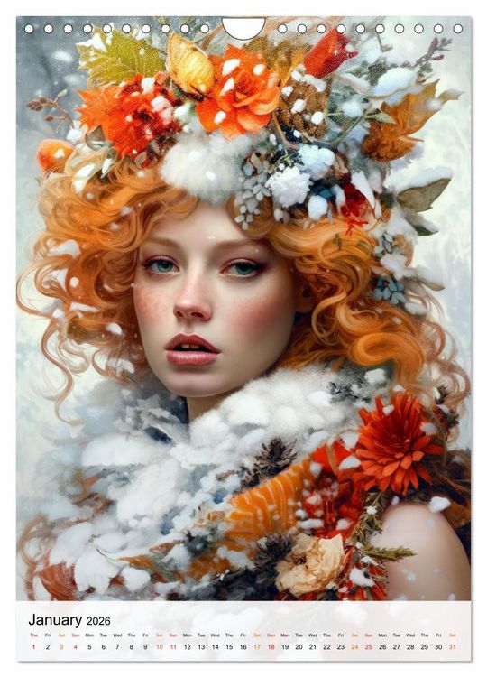 Produktbild: Flourishing Femmes (Wall Calendar 2026 DIN A4 portrait), CALVENDO 12 Month Wall Calendar