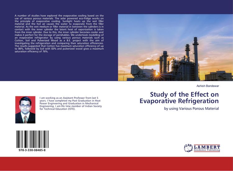Produktbild: Study of the Effect on Evaporative Refrigeration