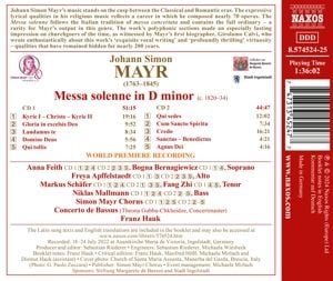 Produktbild: Messa solenne in d-Moll