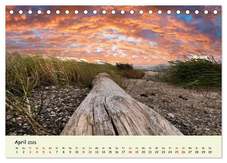 Produktbild: Unterwegs in D&auml;nemark von der Nordsee bis zur Ostsee (Tischkalender 2026 DIN A5 quer), CALVENDO Monatskalender