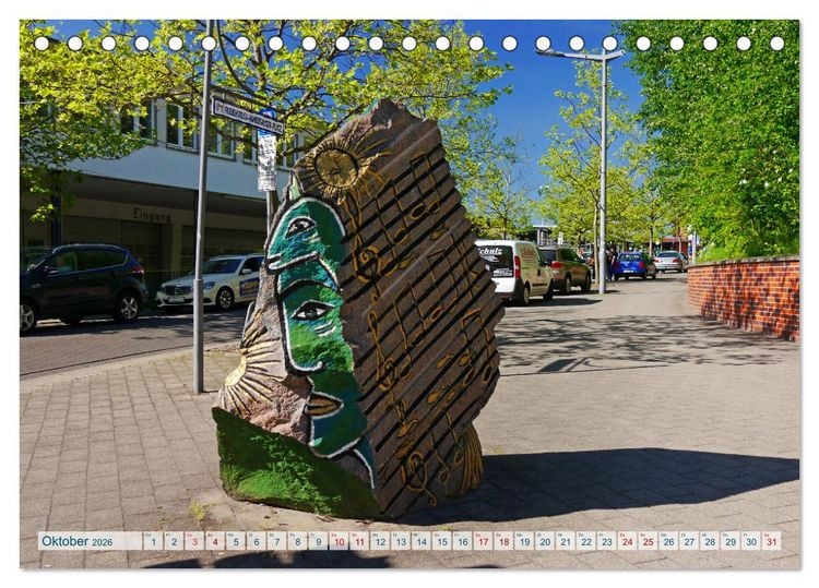 Produktbild: Hansestadt Uelzen. Fachwerk, Kunst und ein ber&uuml;hmter Bahnhof (Tischkalender 2026 DIN A5 quer), CALVENDO Monatskalender
