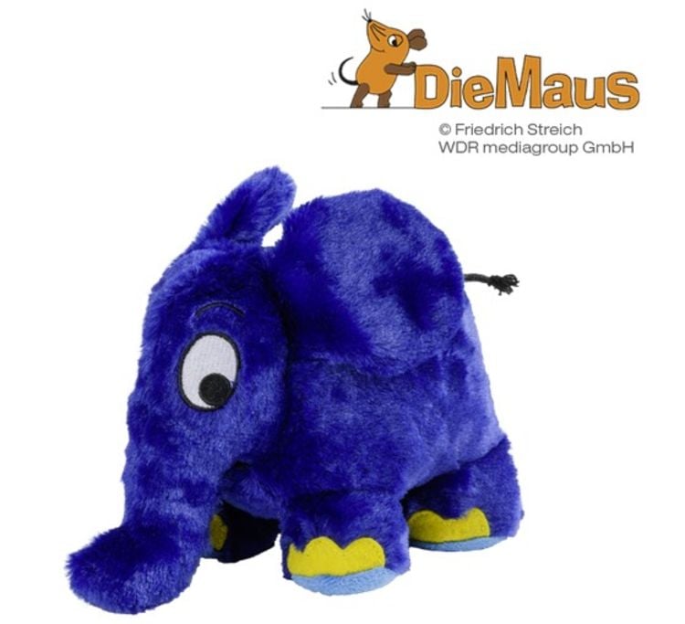 Warmies 1155 - blauer Elefant (Die Sendung mit der Maus) Wärmestofftier