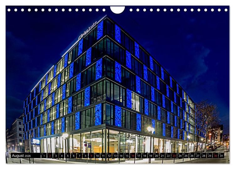 Produktbild: Stuttgart - Blue City Lights (Wandkalender 2026 DIN A4 quer), CALVENDO Monatskalender