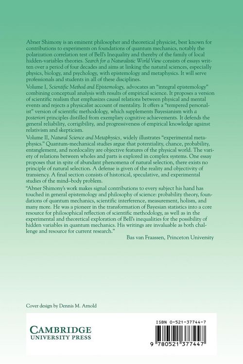 Produktbild: The Search for a Naturalistic World View