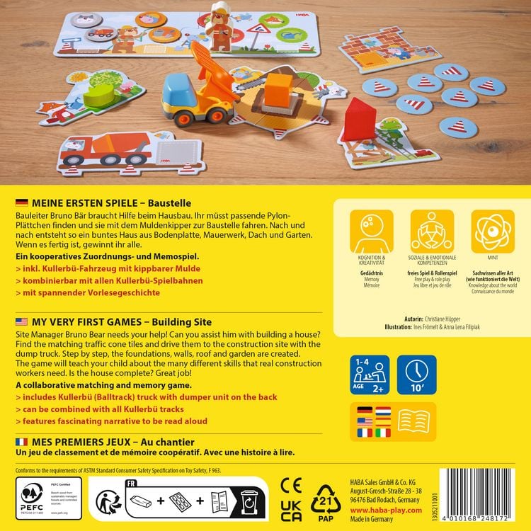 Produktbild: HABA Meine ersten Spiele - Baustelle (Kinderspiel)