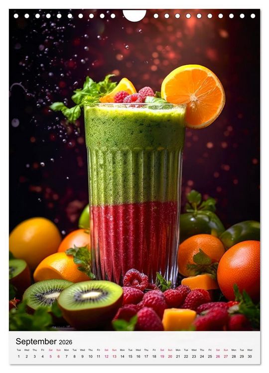 Produktbild: Smoothie Symphony (Wall Calendar 2026 DIN A4 portrait), CALVENDO 12 Month Wall Calendar