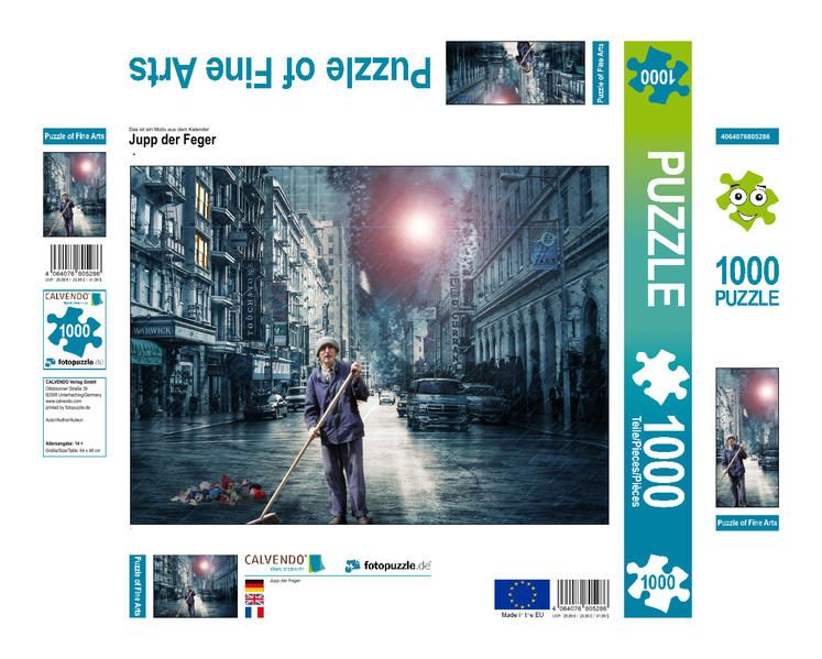 Produktbild: CALVENDO Puzzle Jupp der Feger | 1000 Teile Lege-Gr&ouml;&szlig;e 64x48cm Foto-Puzzle f&uuml;r gl&uuml;ckliche Stunden