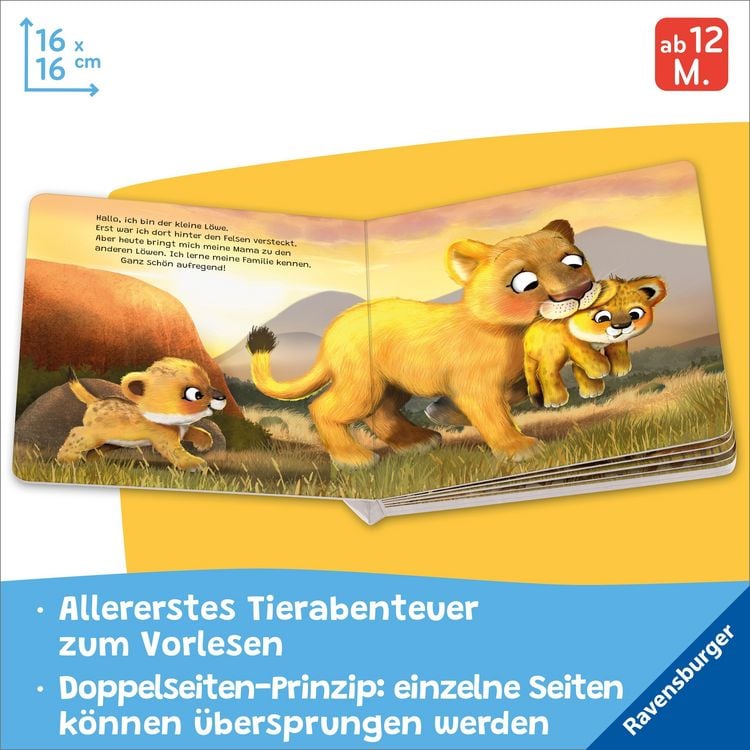 Produktbild: "Hallo, hier bin ich!", ruft der kleine L&ouml;we - Erste Vorlesegeschichte f&uuml;r Kinder ab 1 Jahr