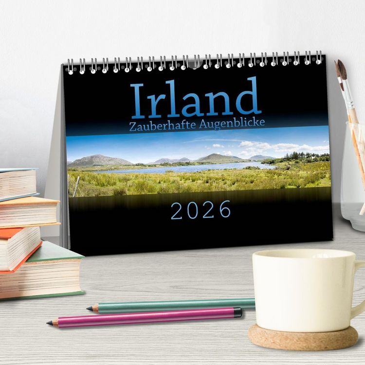 Produktbild: Irland - Zauberhafte Augenblicke (Tischkalender 2026 DIN A5 quer), CALVENDO Monatskalender