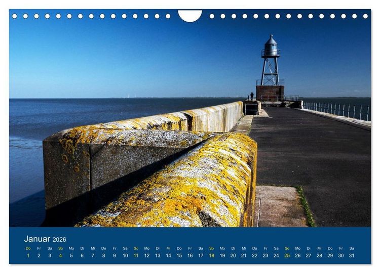 Produktbild: Die Nordmole in Wilhelmshaven. Historisches Relikt und Lieblingsort. (Wandkalender 2026 DIN A4 quer), CALVENDO Monatskalender