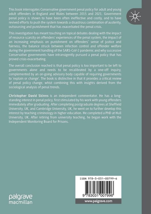 Produktbild: Conservative Government Penal Policy 2015-2021