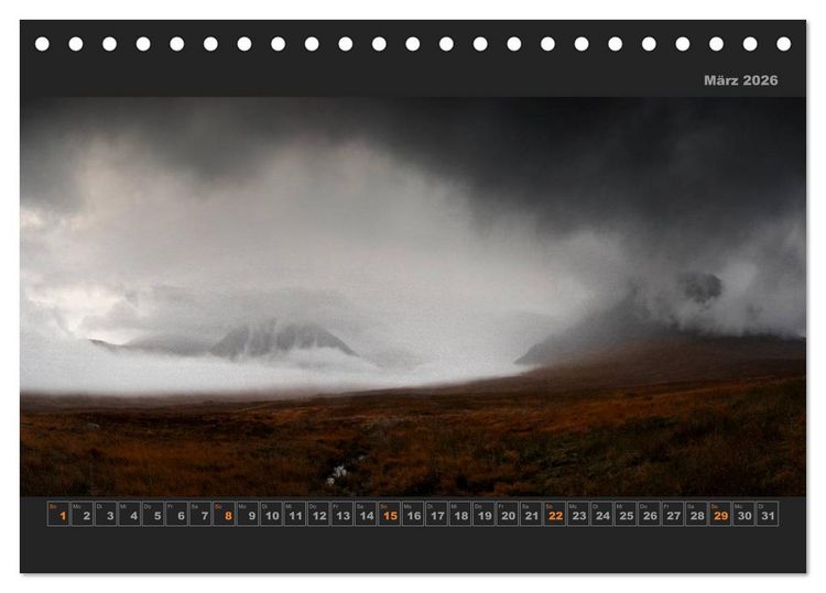 Produktbild: Schottland - Land der Legenden (Tischkalender 2026 DIN A5 quer), CALVENDO Monatskalender