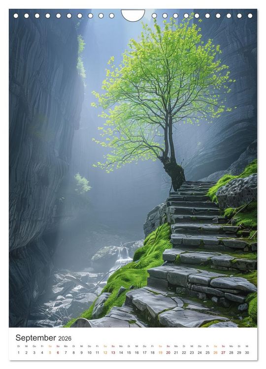 Produktbild: Mystische Pfade (Wandkalender 2026 DIN A4 hoch), CALVENDO Monatskalender