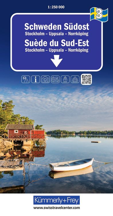 Produktbild: K&uuml;mmerly+Frey Regional-Strassenkarte 3 Schweden S&uuml;dost 1:250.000
