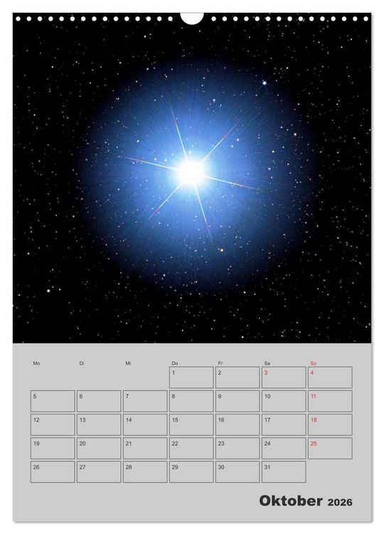 Produktbild: Wunderbares Universum (Wandkalender 2026 DIN A3 hoch), CALVENDO Monatskalender