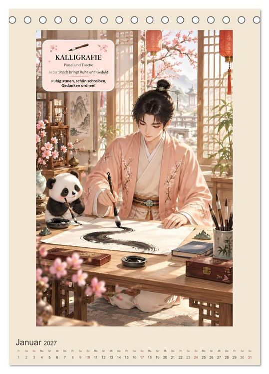 Produktbild: Beliebte Hobbys in China (Tischkalender 2027 DIN A5 hoch), CALVENDO Monatskalender